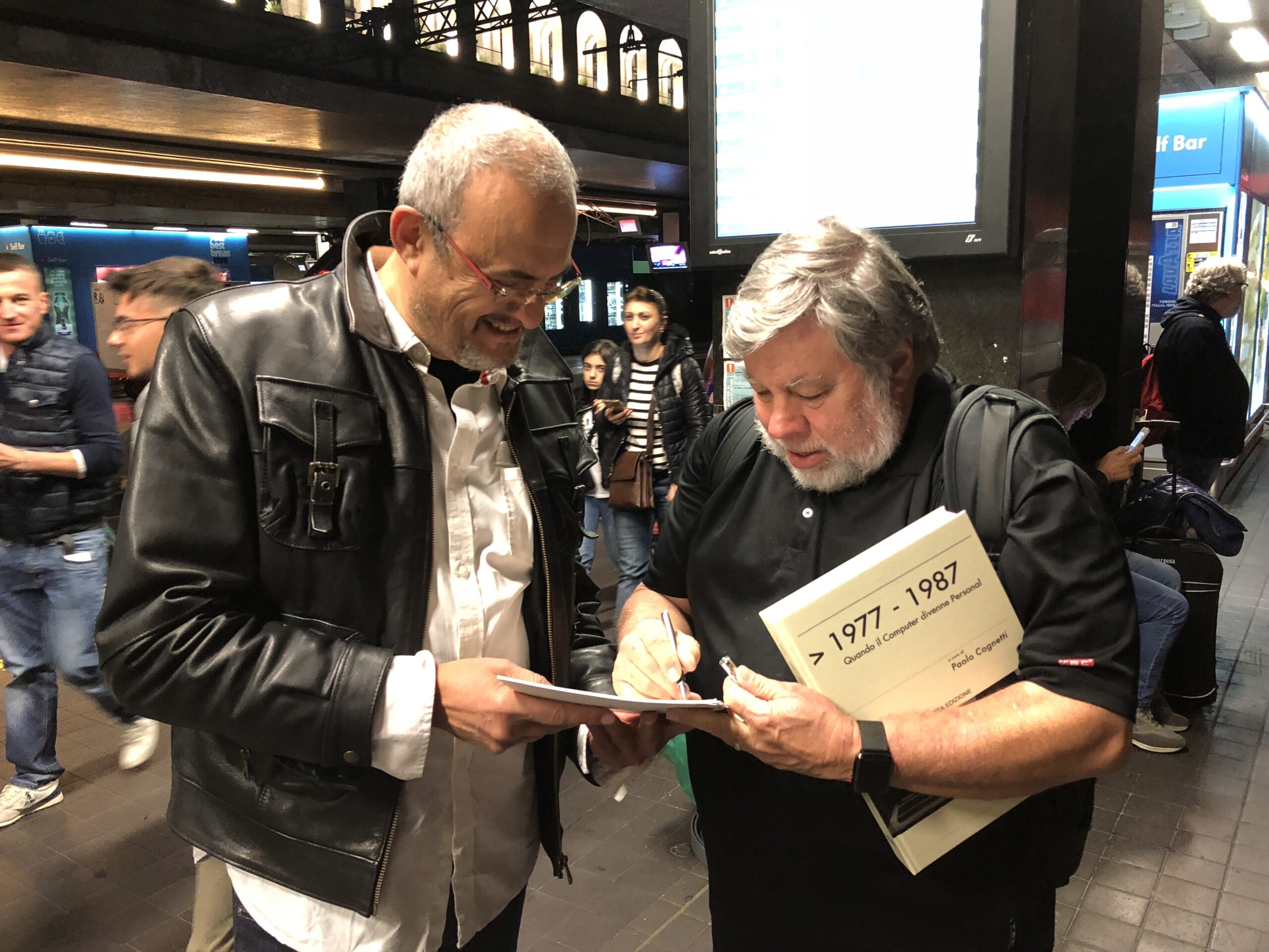 Con Steve Wozniak co-fondatore di Apple Computer